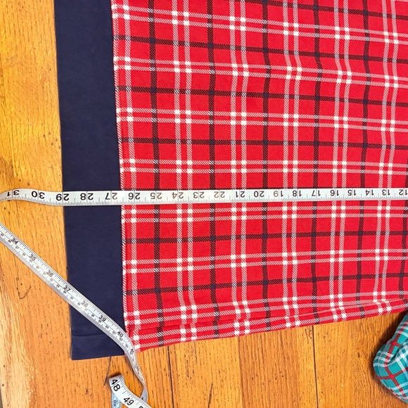 Lands’ End Hoodie Sweatshirt Womens 1X 16W-18W Plaid Colorblock Serious Sweats - Picture 4 of 10